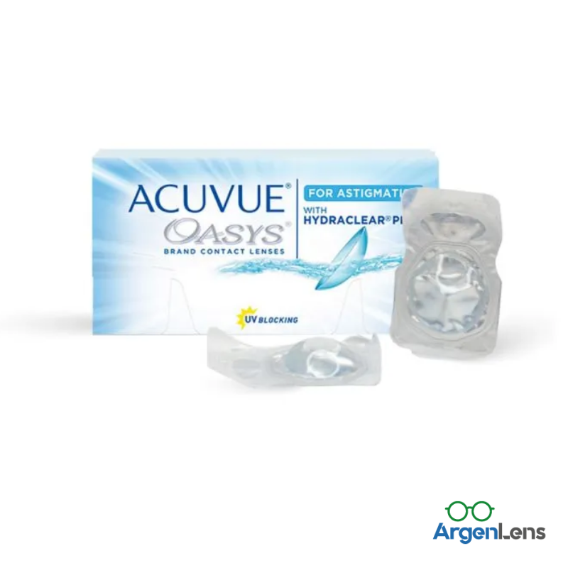 Lentes de Contacto Acuvue Oasys para Astigmatismo con HydraClear Plus - ArgenLens